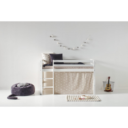 Couverture de matelas pour 70 x 160 cm, hauteur 9 cm dans le nuage d'argent