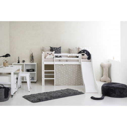 Couverture de matelas pour 70 x 160 cm, hauteur 9 cm dans le nuage d'argent