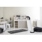 Couverture de matelas pour 70 x 160 cm, hauteur 9 cm dans le nuage d'argent