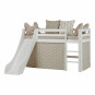 Couverture de matelas pour 70 x 160 cm, hauteur 9 cm dans le nuage d'argent