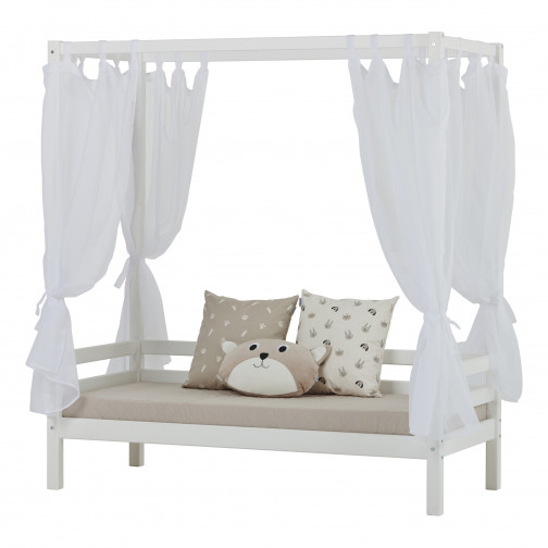 Couverture de matelas pour 70 x 160 cm, hauteur 9 cm dans le nuage d'argent