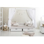Couverture de matelas pour 90 x 200 cm, hauteur 9 cm dans le nuage d'argent