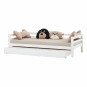 Couverture de matelas pour 90 x 200 cm, hauteur 9 cm dans le nuage d'argent