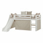 Couverture de matelas pour 90 x 200 cm, hauteur 9 cm dans le nuage d'argent
