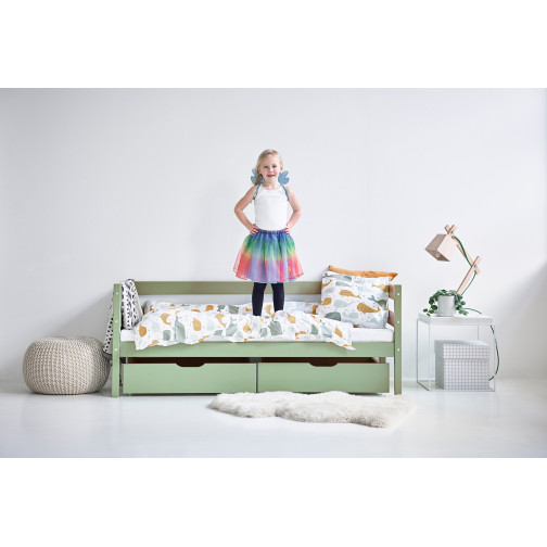 Couvercle de matelas pour 70 x 160 cm, hauteur 9 cm en blanc
