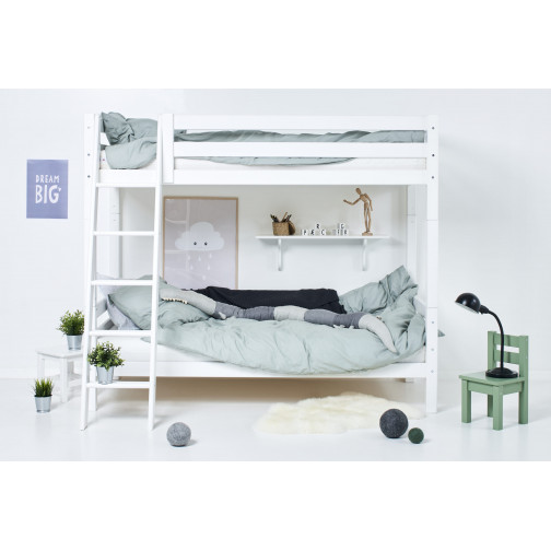 Couverture de matelas pour 90 x 200 cm, hauteur 9 cm en blanc