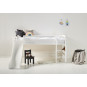 Couverture de matelas pour 90 x 200 cm, hauteur 9 cm en blanc