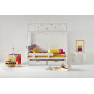 Couvercle de matelas pour 70 x 160 cm, hauteur 12 cm en jaune automne