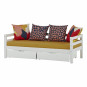 Couvercle de matelas pour 70 x 160 cm, hauteur 12 cm en jaune automne