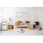 Couvercle de matelas pour 90 x 200 cm, hauteur 12 cm en jaune automne