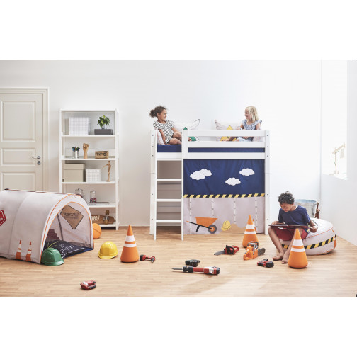 Couvercle de matelas pour 70 x 160 cm, hauteur 12 cm en bleu patriote