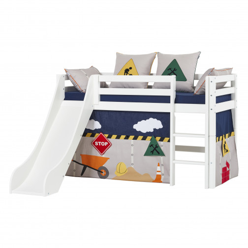 Couvercle de matelas pour 70 x 160 cm, hauteur 12 cm en bleu patriote