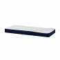 Couvercle de matelas pour 70 x 160 cm, hauteur 12 cm en bleu patriote