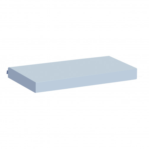 Couvercle de matelas pour 70 x 160 cm, hauteur 12 cm en bleu cerulean