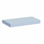 Couvercle de matelas pour 70 x 160 cm, hauteur 12 cm en bleu cerulean