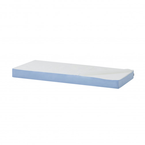 Couvercle de matelas pour 70 x 160 cm, hauteur 12 cm en bleu cerulean