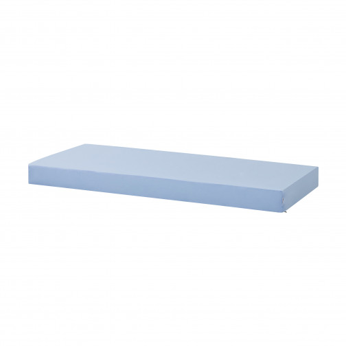 Couvercle de matelas pour 70 x 160 cm, hauteur 12 cm en bleu cerulean