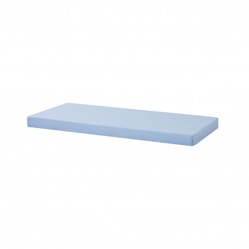 Couverture de matelas pour 90 x 200 cm, hauteur 12 cm en bleu cerulean