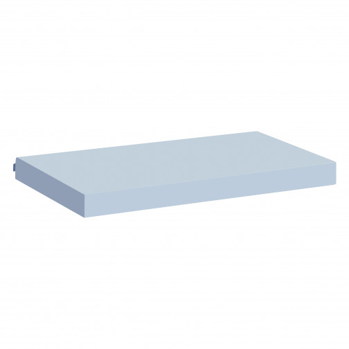 Couverture de matelas pour 90 x 200 cm, hauteur 12 cm en bleu cerulean