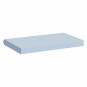 Couverture de matelas pour 90 x 200 cm, hauteur 12 cm en bleu cerulean