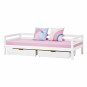 Couverture matelas pour 90 x 200 cm, hauteur 12 cm à Fuchsia rose