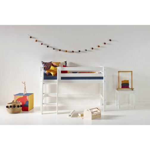 Couvercle de matelas pour 70 x 160 cm, hauteur 12 cm en bleu orion