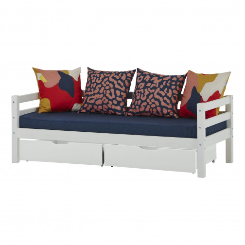 Couvercle de matelas pour 70 x 160 cm, hauteur 12 cm en bleu orion