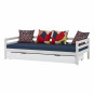Housse de matelas pour 90 x 200 cm, hauteur 12 cm en bleu orion