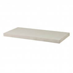 Housse de matelas pour 90 x 200 cm, hauteur 12 cm dans le nuage d'argent
