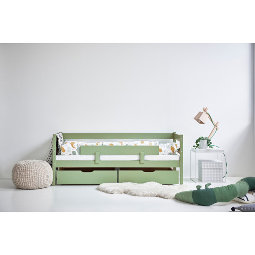 Couverture matelas pour 70 x 160 cm, hauteur 12 cm en blanc