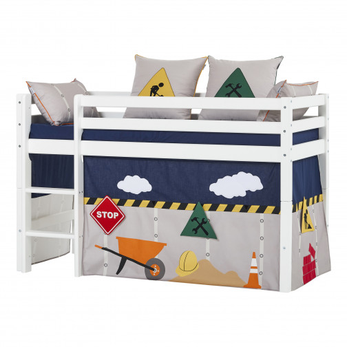 Couvercle matelas matelassé pour 70 x 160 cm, hauteur 9 cm en bleu patriote