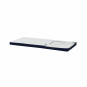 Couvercle matelas matelassé pour 90 x 200 cm, hauteur 9 cm en bleu patriote