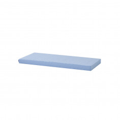 Couvercle matelas matelassé pour 70 x 160 cm, hauteur 9 cm en bleu cerulean