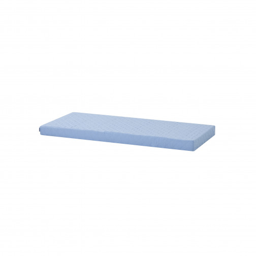 Couvercle matelas matelassé pour 70 x 160 cm, hauteur 9 cm en bleu cerulean