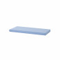Couvercle matelas matelassé pour 70 x 160 cm, hauteur 9 cm en bleu cerulean