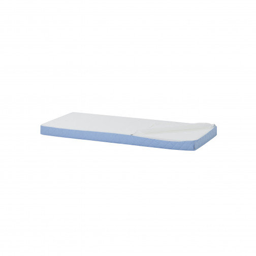 Couvercle matelas matelassé pour 70 x 160 cm, hauteur 9 cm en bleu cerulean