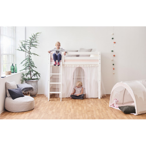 Couvercle matelas matelassé pour 70 x 160 cm, hauteur 9 cm à Mauve Morn Rose