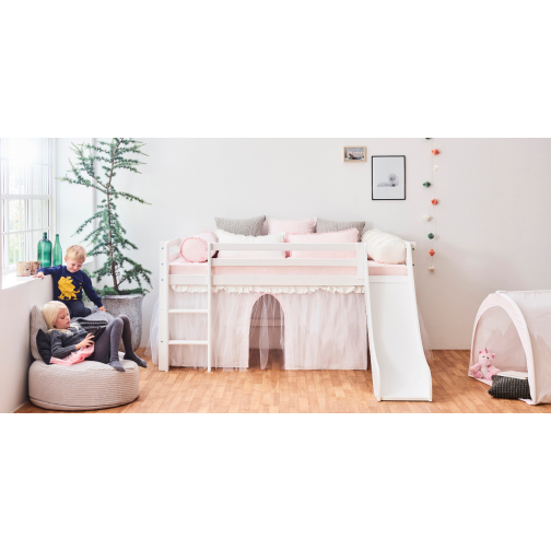 Couverture matelassée matelassée pour 90 x 200 cm, hauteur 9 cm à Maçeu Morn Rose