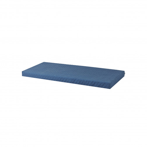 Couvercle matelas matelassé pour 70 x 160 cm, hauteur 9 cm en bleu orion