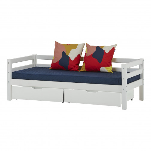 Couvercle matelas matelassé pour 70 x 160 cm, hauteur 9 cm en bleu orion