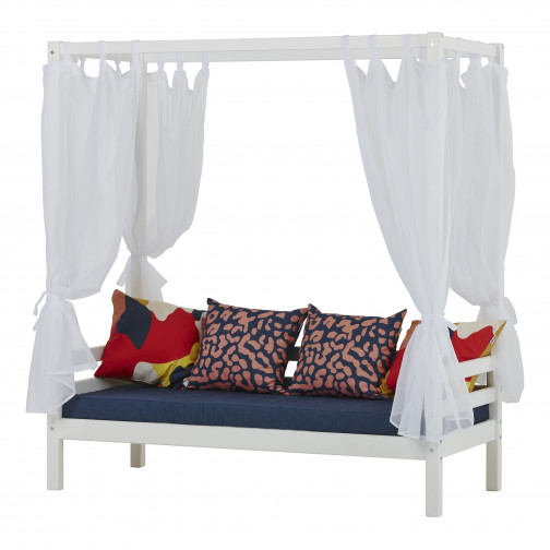 Couvercle matelas matelassé pour 70 x 160 cm, hauteur 9 cm en bleu orion