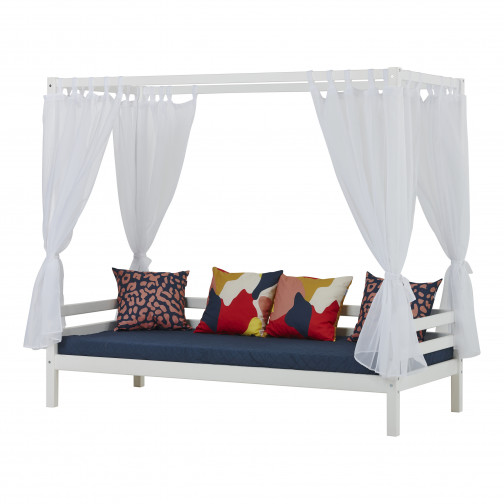 Couvercle matelas matelassé pour 90 x 200 cm, hauteur 9 cm en bleu orion