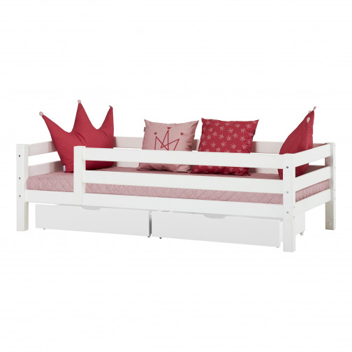 Couverture matelassée matelassée pour 90 x 200 cm, hauteur 9 cm de rose pâle