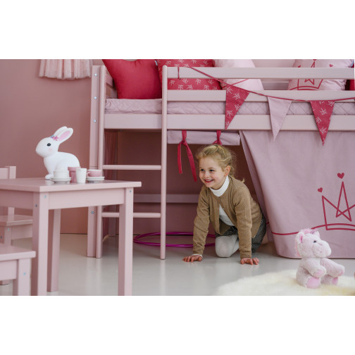 Couverture matelassée matelassée pour 90 x 200 cm, hauteur 9 cm de rose pâle