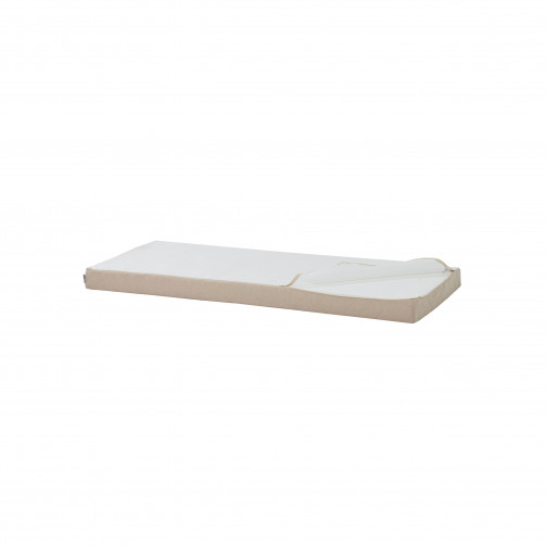 Couvercle matelas matelassé pour 70 x 160 cm, hauteur 9 cm en sable frache