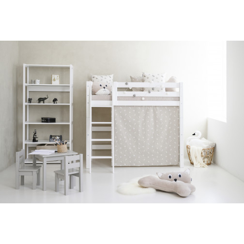 Couvercle matelas matelassé pour 70 x 160 cm, hauteur 9 cm dans le nuage d'argent