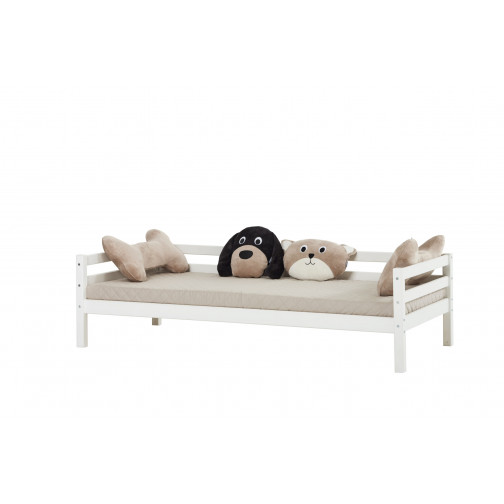 Couverture matelassée matelassée pour 90 x 200 cm, hauteur 9 cm dans le nuage d'argent