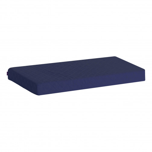 Couvercle matelas matelassé pour 70 x 160 cm, hauteur 12 cm en bleu patriote