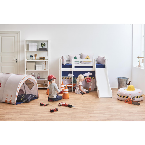 Couvercle matelas matelassé pour 70 x 160 cm, hauteur 12 cm en bleu patriote