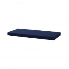 Couvercle matelas matelassé pour 90 x 200 cm, hauteur 12 cm en bleu patriote